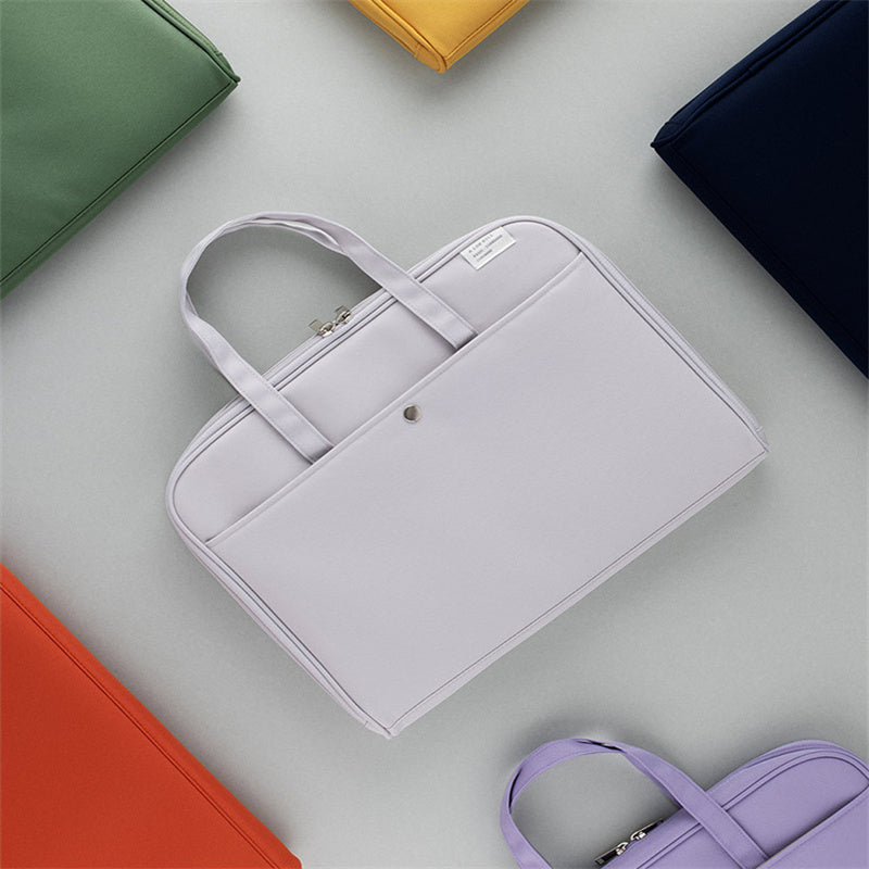 Sac d'ordinateur portable absorbant les chocs de couleur solide