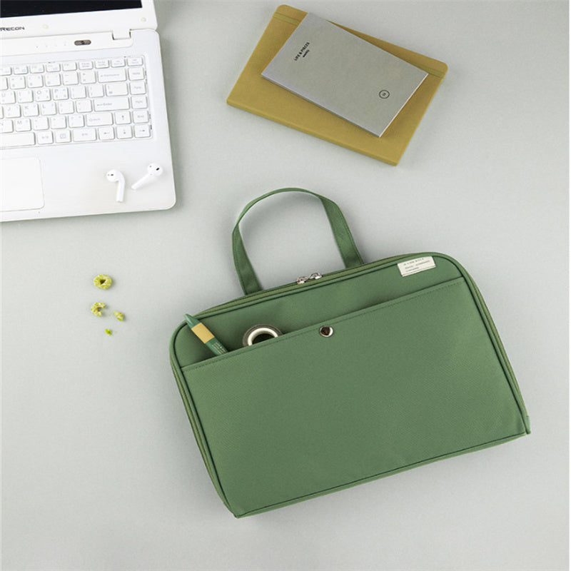 Sac d'ordinateur portable absorbant les chocs de couleur solide