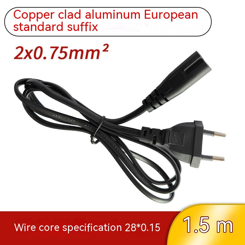 Cordon d'alimentation en cuivre standard européen en aluminium