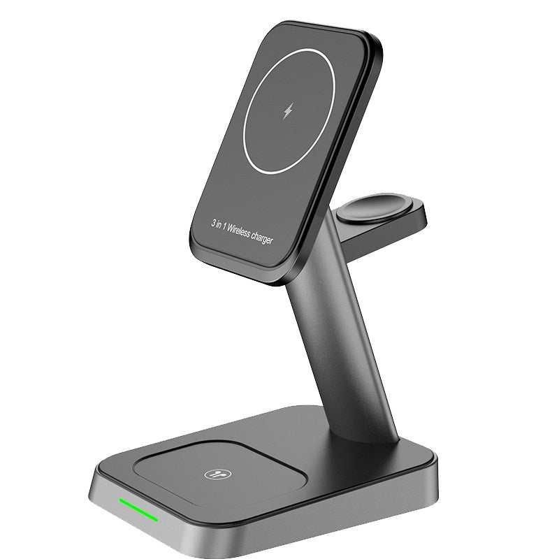 Téléphone mobile Chargeur vertical sans fil Montre Chargeur sans fil Téléphone mobile sans fil Trois..