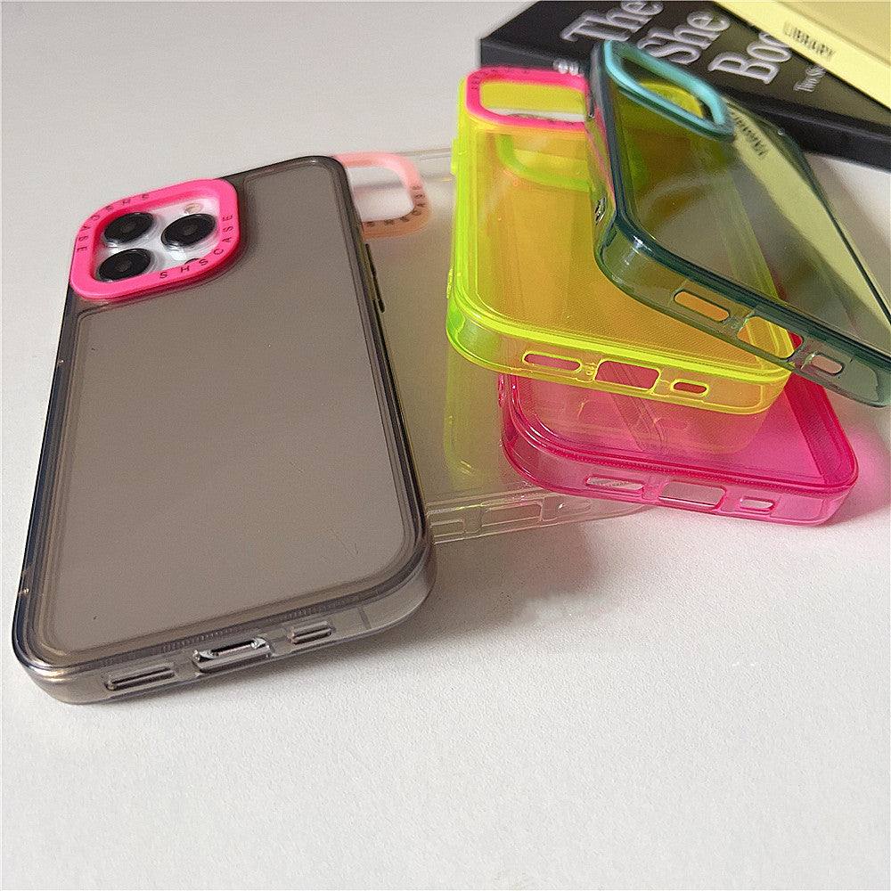 Couleur transparente cadre de photo TPU boîtier de téléphone housse de protection de cas souple