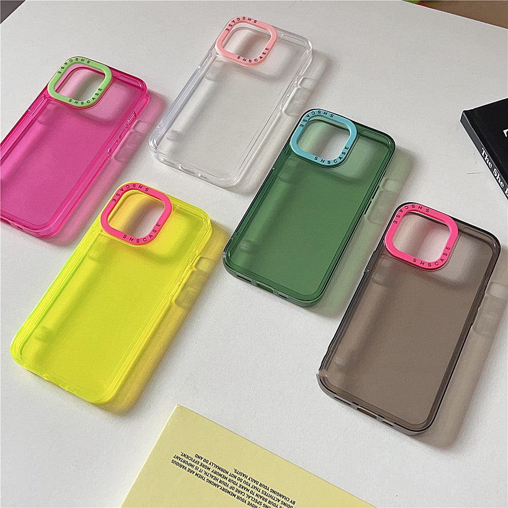 Couleur transparente cadre de photo TPU boîtier de téléphone housse de protection de cas souple