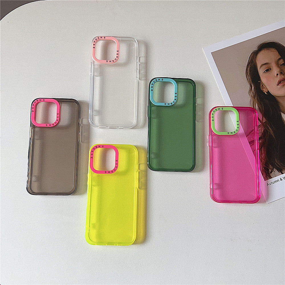 Couleur transparente cadre de photo TPU boîtier de téléphone housse de protection de cas souple