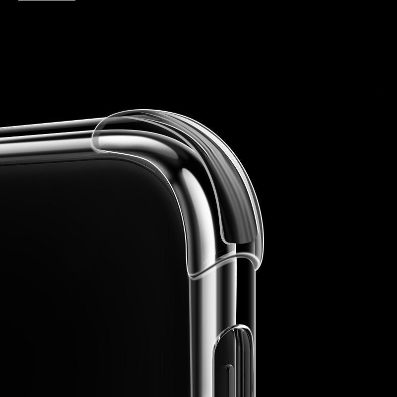 Étui de téléphone TPU transparent avec coussin gonflable épais