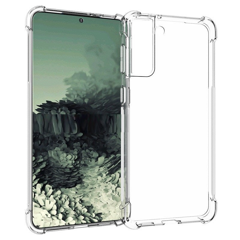 Étui de téléphone TPU transparent avec coussin gonflable épais