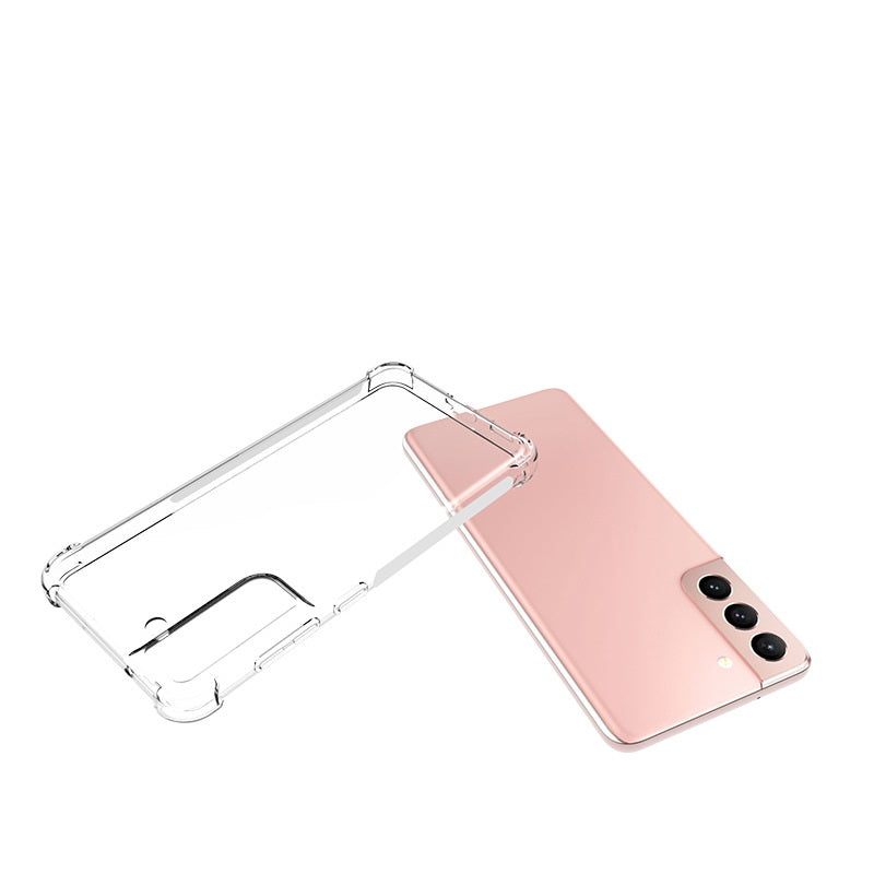 Étui de téléphone TPU transparent avec coussin gonflable épais