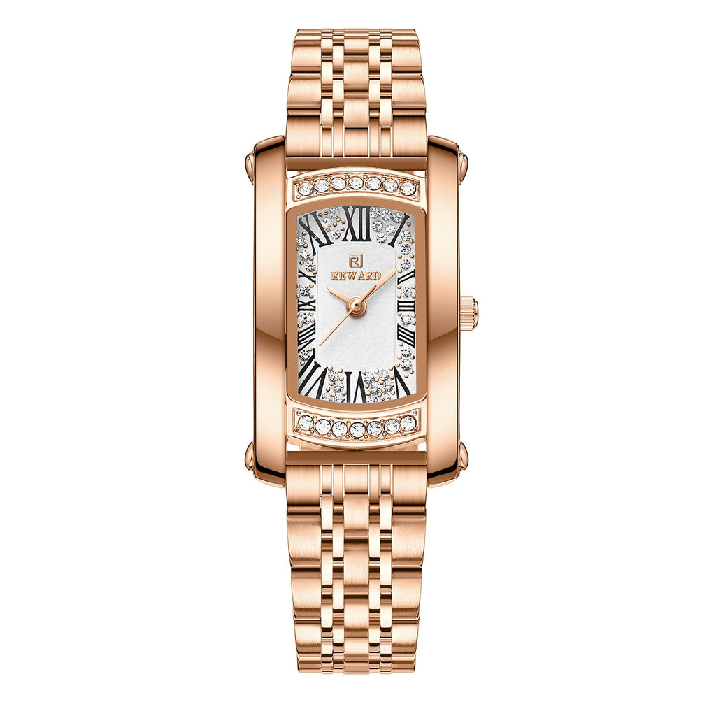 Fashion de luxe abordable Imperméable Femmes Square Quartz Wrist Watch