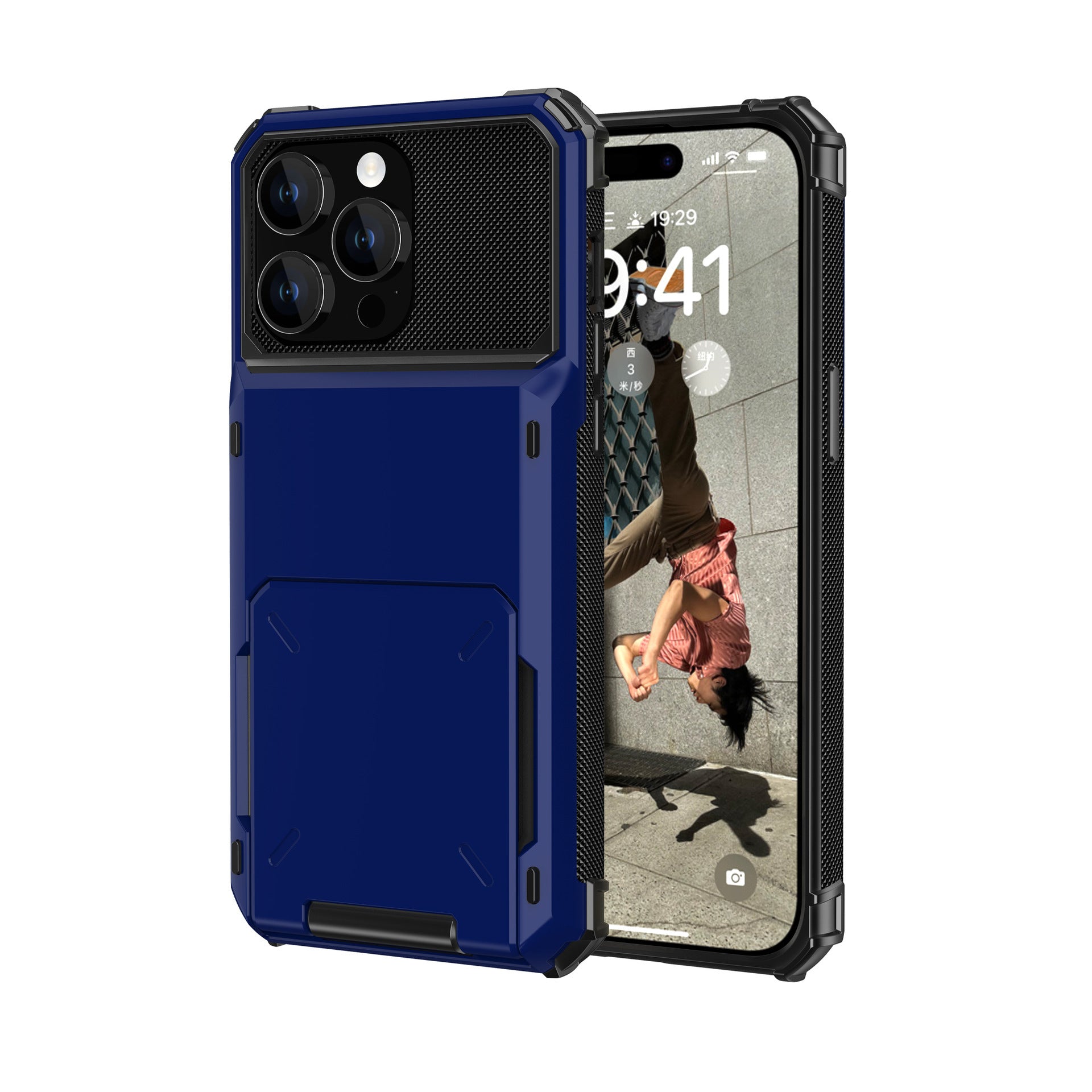 Fashionable Casual Flip Cover Étui de téléphone résistant aux chocs