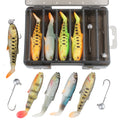 Vaporiser la peinture en forme de poisson Bionic Mimic Bait T-tail Road Sous-bait Set