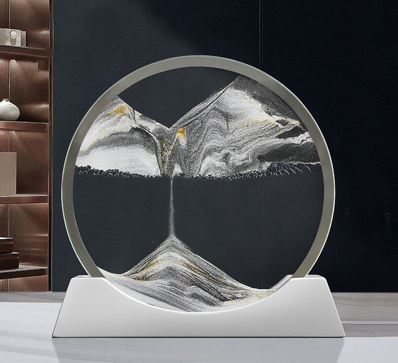 Creative Quicksand Peinture Petite lampe de nuit Salon Chambre Résumé Rotary Desktop D