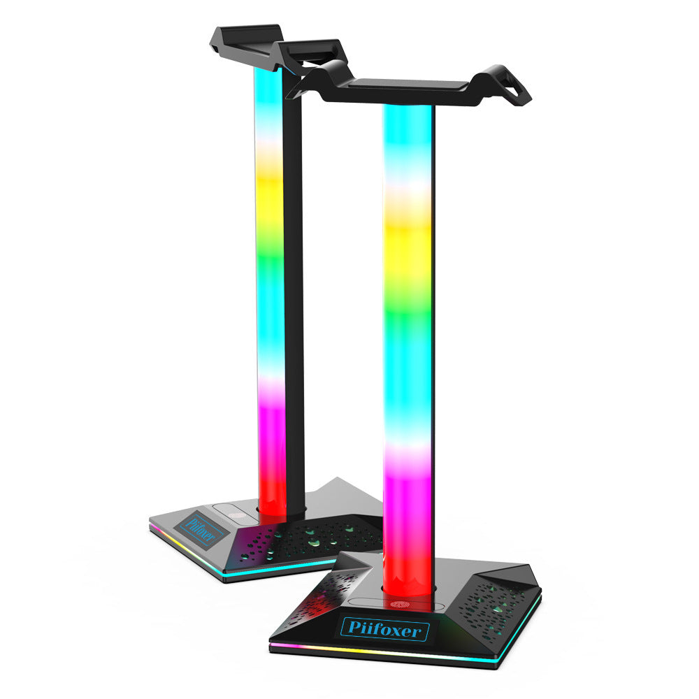 Casque de lumière d'ambiance semi-transparent RGB Casque lumineux Bracket