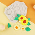 Cake Silicone Mold Fleur de tournesol Feuilles Pastorale