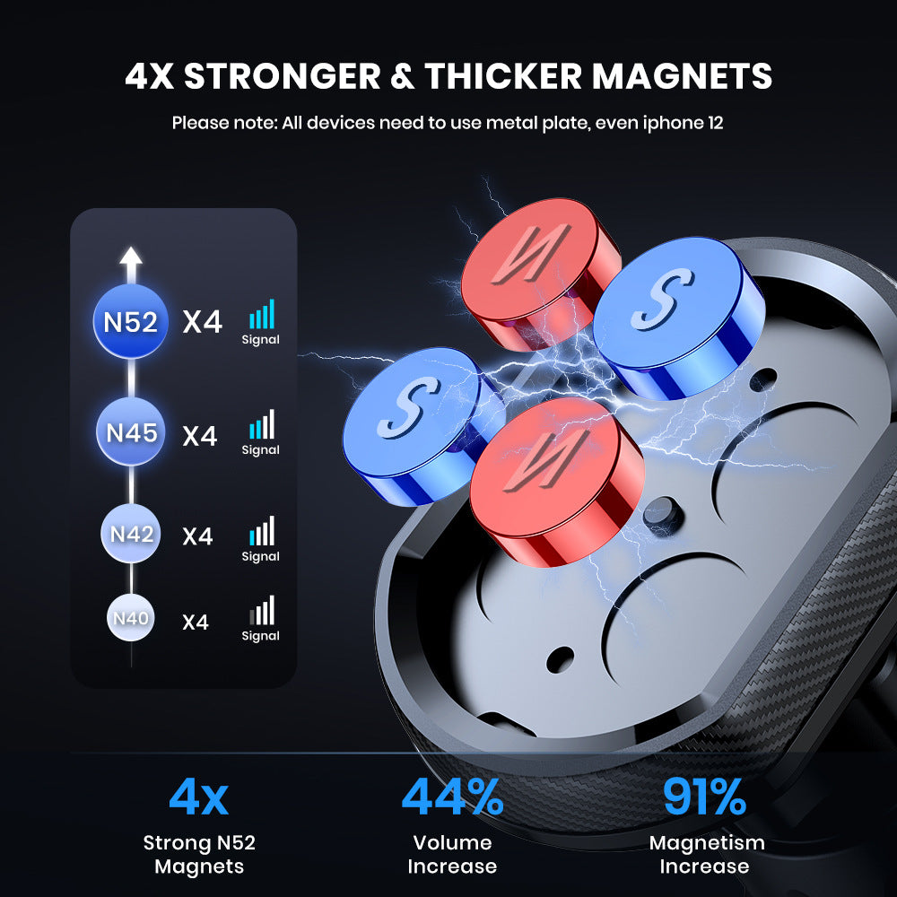 Support de téléphone portable universel pour la prise d'aspiration de voiture magnétique