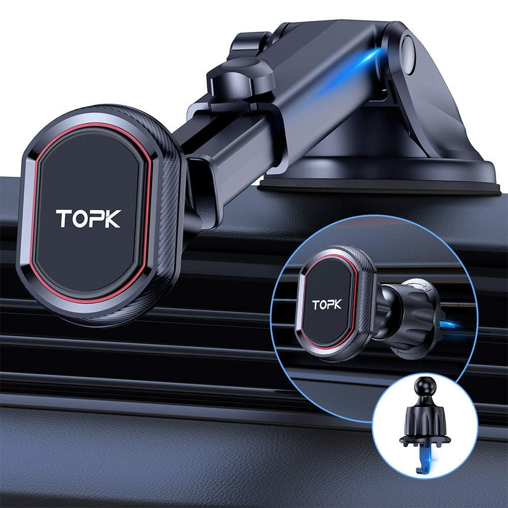 Support de téléphone portable universel pour la prise d'aspiration de voiture magnétique
