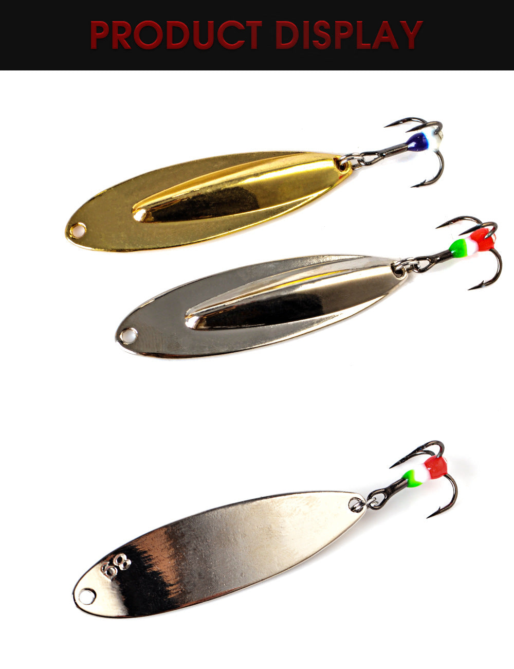Luya Bait Aluminum Alloy Lure Sequin Tossing Lure