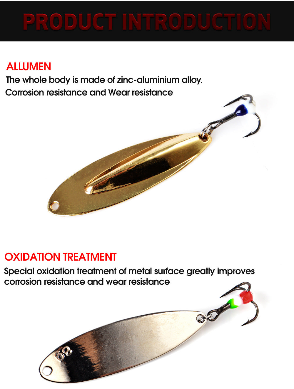 Luya Bait Aluminum Alloy Lure Sequin Tossing Lure