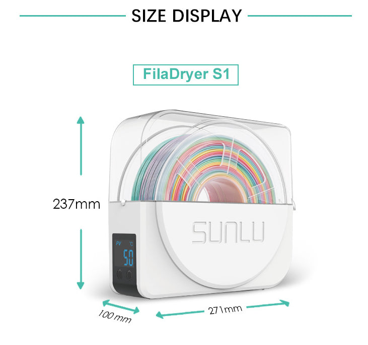 Consommables d'impression 3D S1 Plus Boîte à séchage