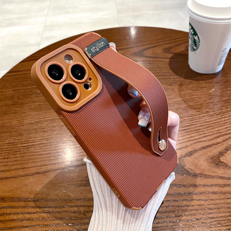 Boîtier de téléphone à motif vertical pour bracelet de poignet