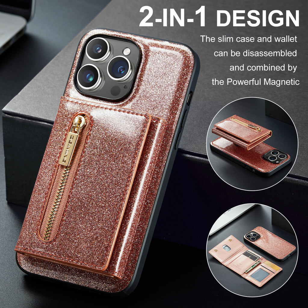 Porte-cartes magnétiques Étui de protection pour téléphone Étui en cuir