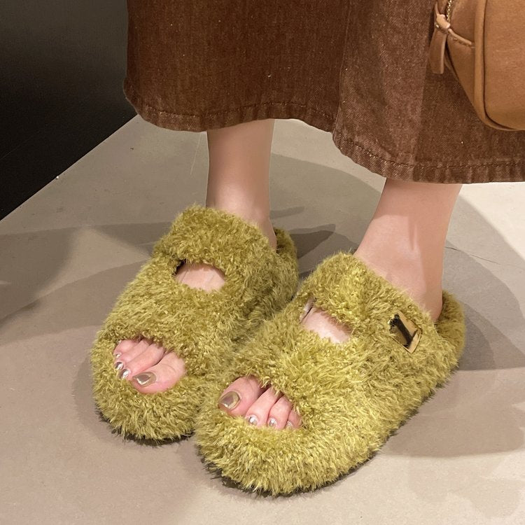Pantoufles miniatures pour femmes pour l'usure extérieure