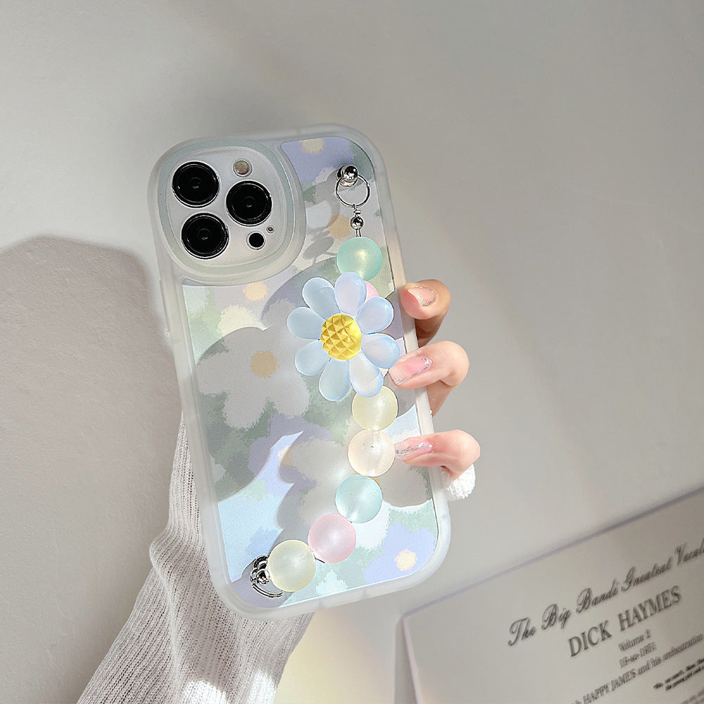 Bracelet de fleur Coque de téléphone Protection Manche
