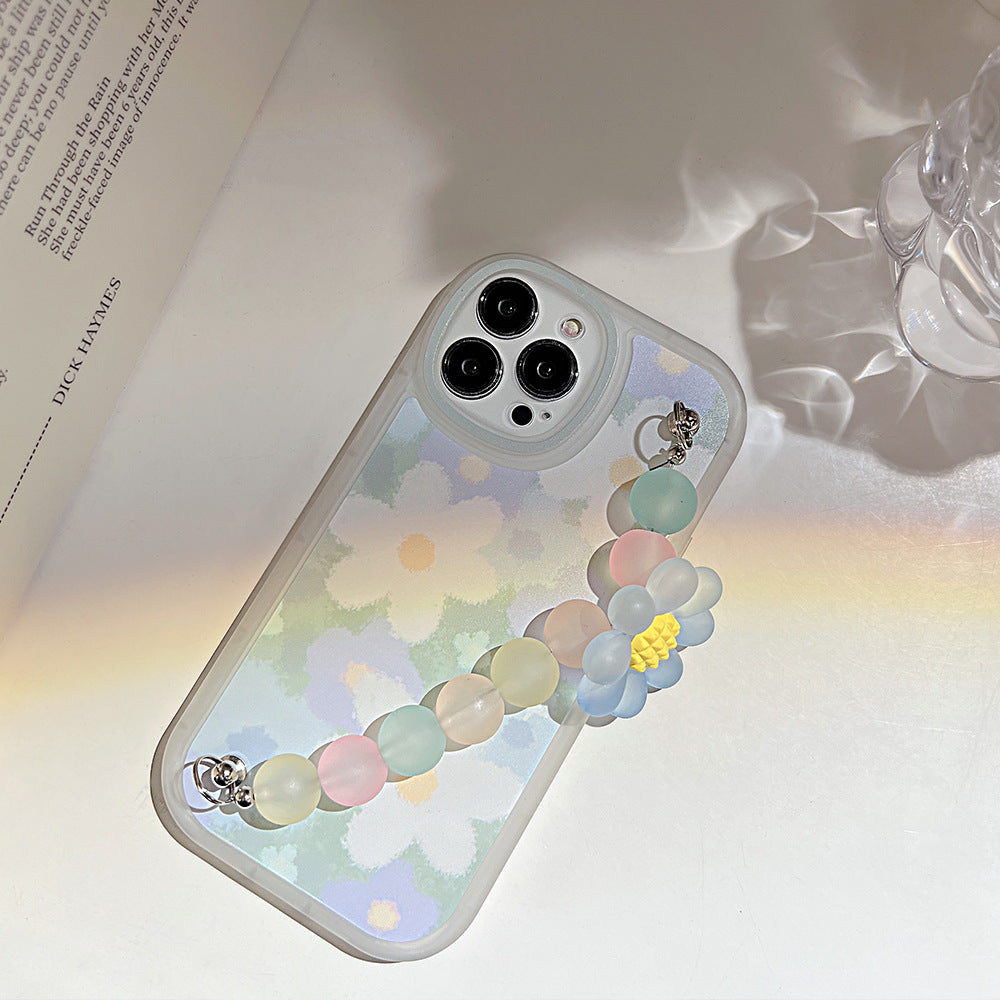Bracelet de fleur Coque de téléphone Protection Manche