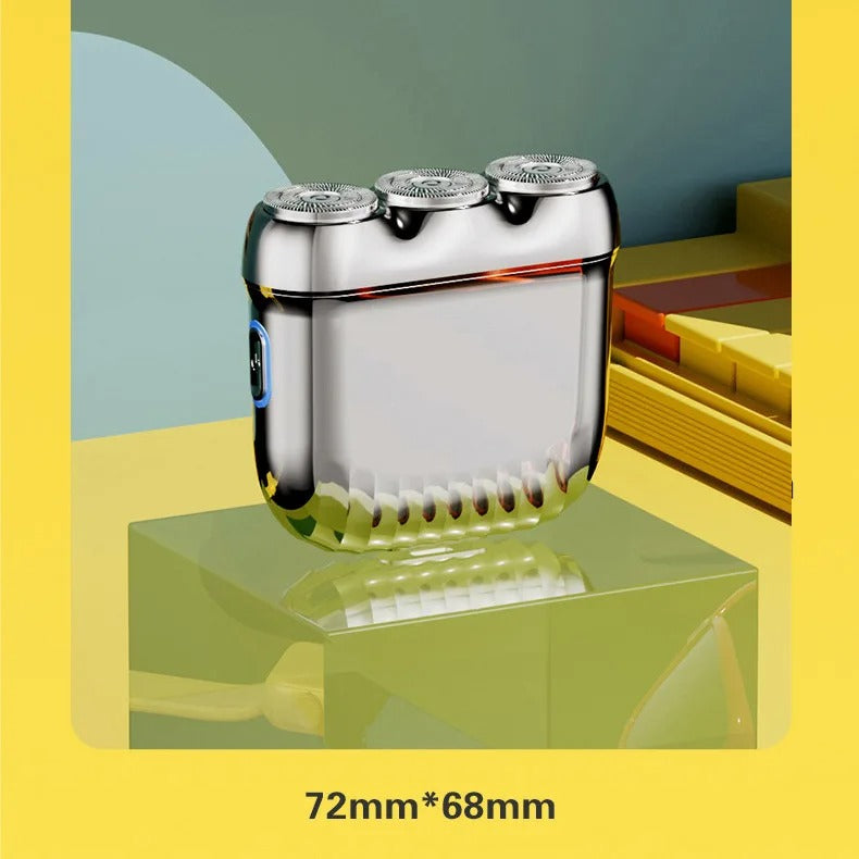 Trois têtes magnétique mini rasoir électrique