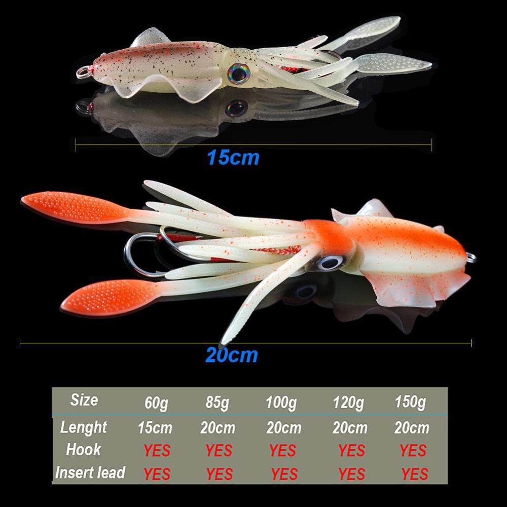 Lure de pêche au calmar bionique UV de haute mer