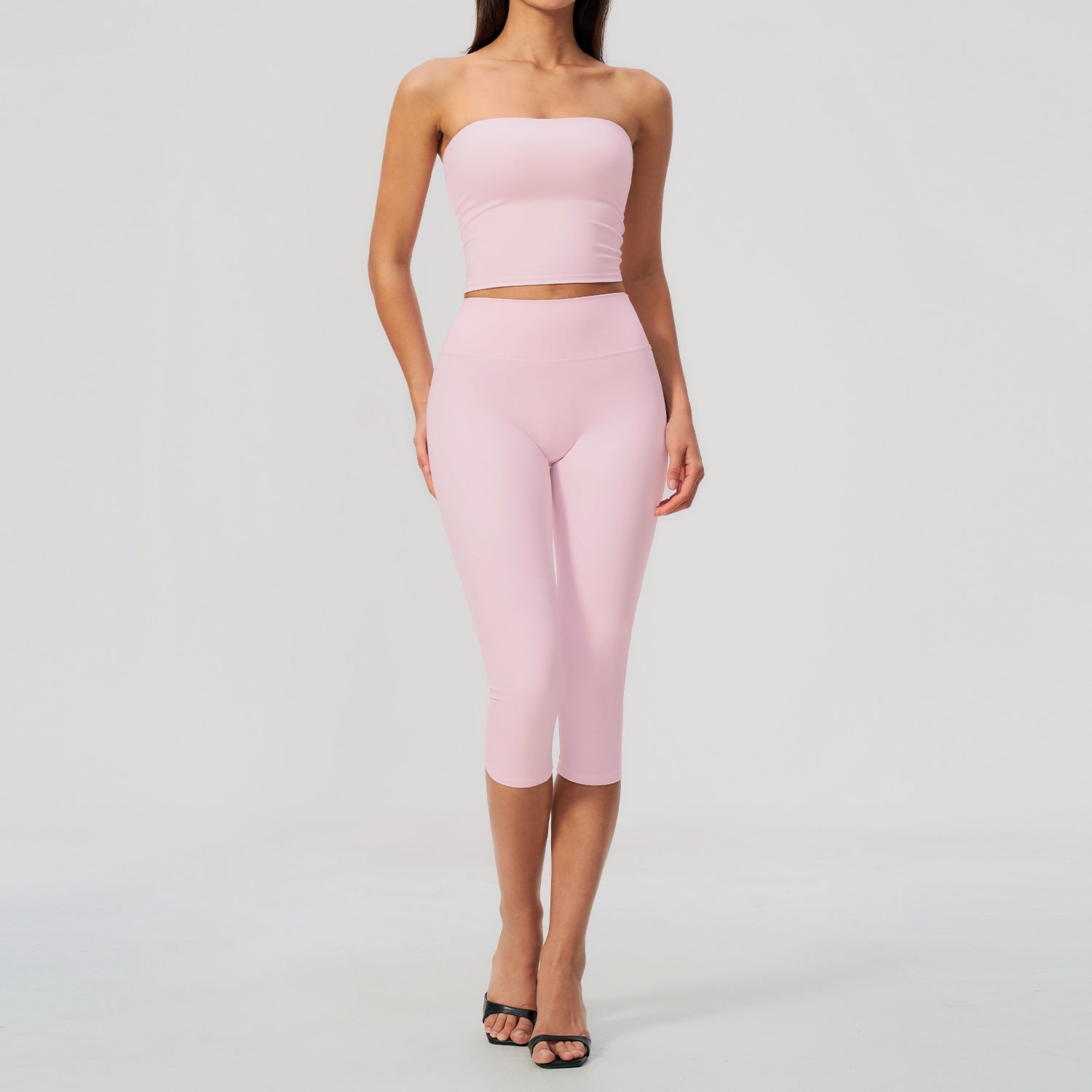 Ensemble de costumes de yoga avec coussin de poitrine pour limer et lever les fesses