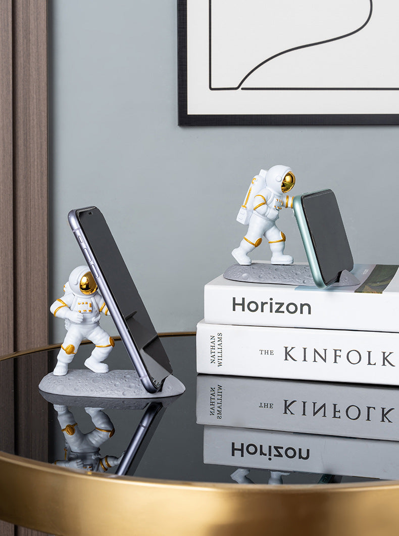 Astronaute Décoration Spaceman Support de téléphone portable Lazy Binge-watching Tool