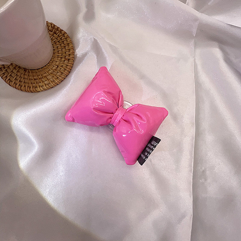 Bracket en cuir de fille Bow Lazy