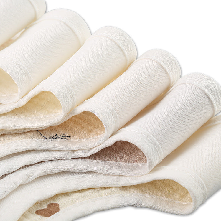 Danish Ins Gauze Imperméable Bib Salive Serviette en U mince 2 pièces