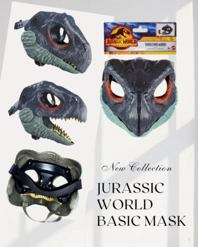Bleu Dinosaure Couverture de la tête Dragon de faucille avec masque de griffe