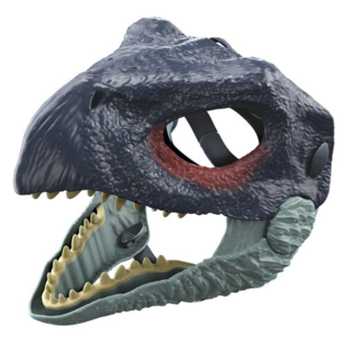 Bleu Dinosaure Couverture de la tête Dragon de faucille avec masque de griffe