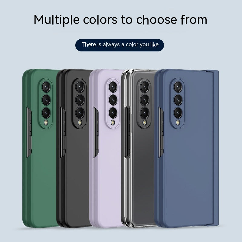 Coque de téléphone Écran pliable Hinge stylo fente Frosted Protection Cover