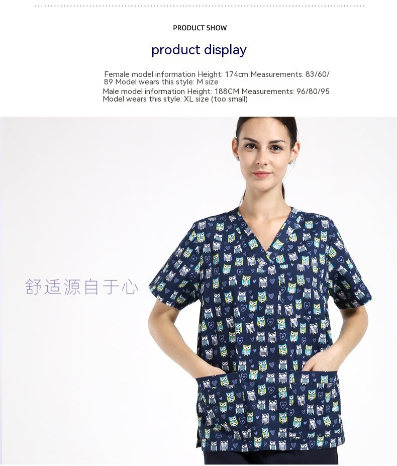 Chirurgical Gown Jetable Protective Pet Hospital Vêtements Infirmière Uniforme Polyester Coton