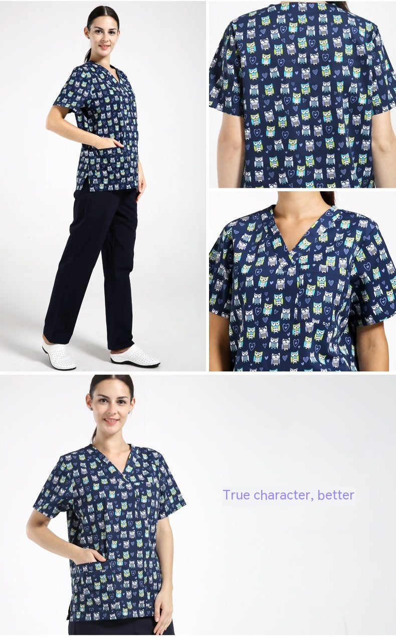 Chirurgical Gown Jetable Protective Pet Hospital Vêtements Infirmière Uniforme Polyester Coton