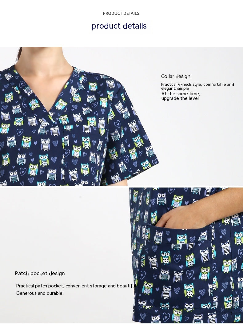 Chirurgical Gown Jetable Protective Pet Hospital Vêtements Infirmière Uniforme Polyester Coton