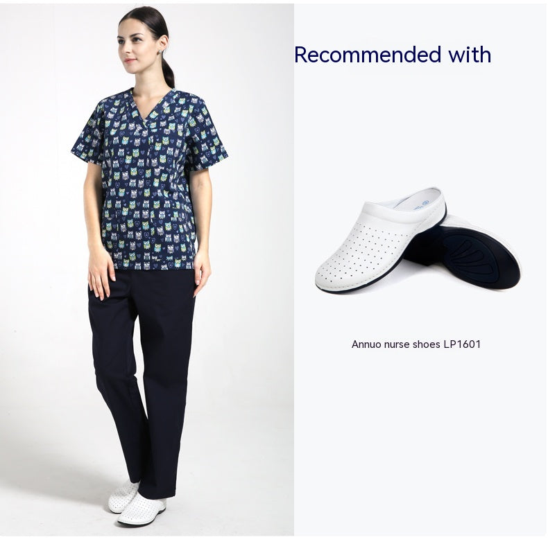 Chirurgical Gown Jetable Protective Pet Hospital Vêtements Infirmière Uniforme Polyester Coton