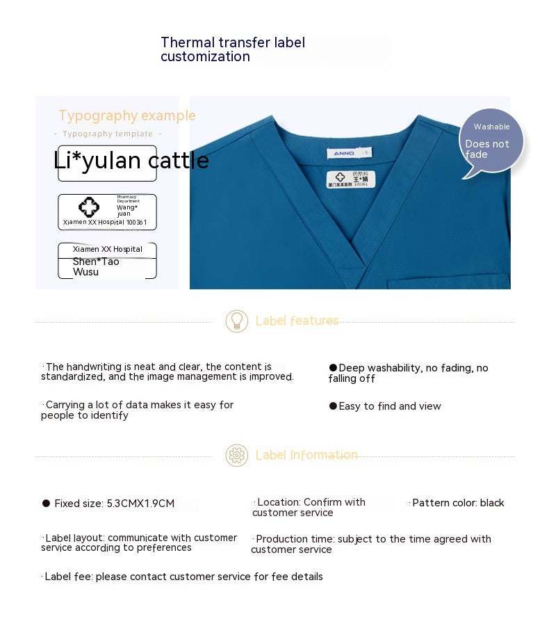 Chirurgical Gown Jetable Protective Pet Hospital Vêtements Infirmière Uniforme Polyester Coton