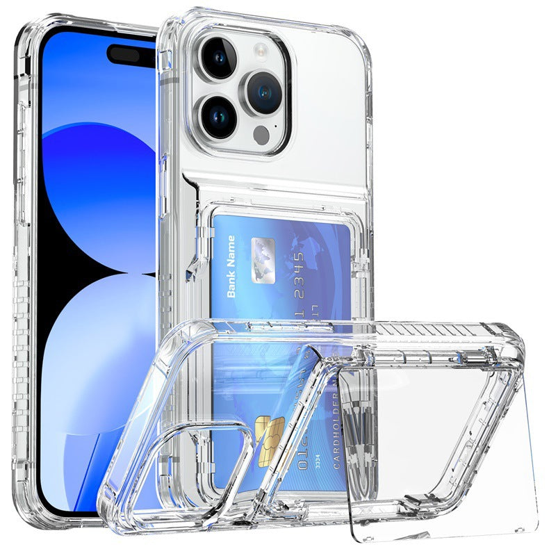 Porte-cartes à clips transparents