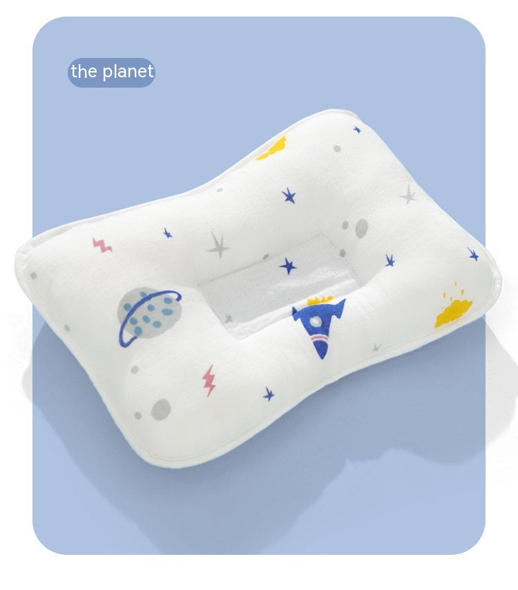 Fournitures de dessin animé de bébé Tête anti-déviation Mémoire Mousse Oreiller bébé