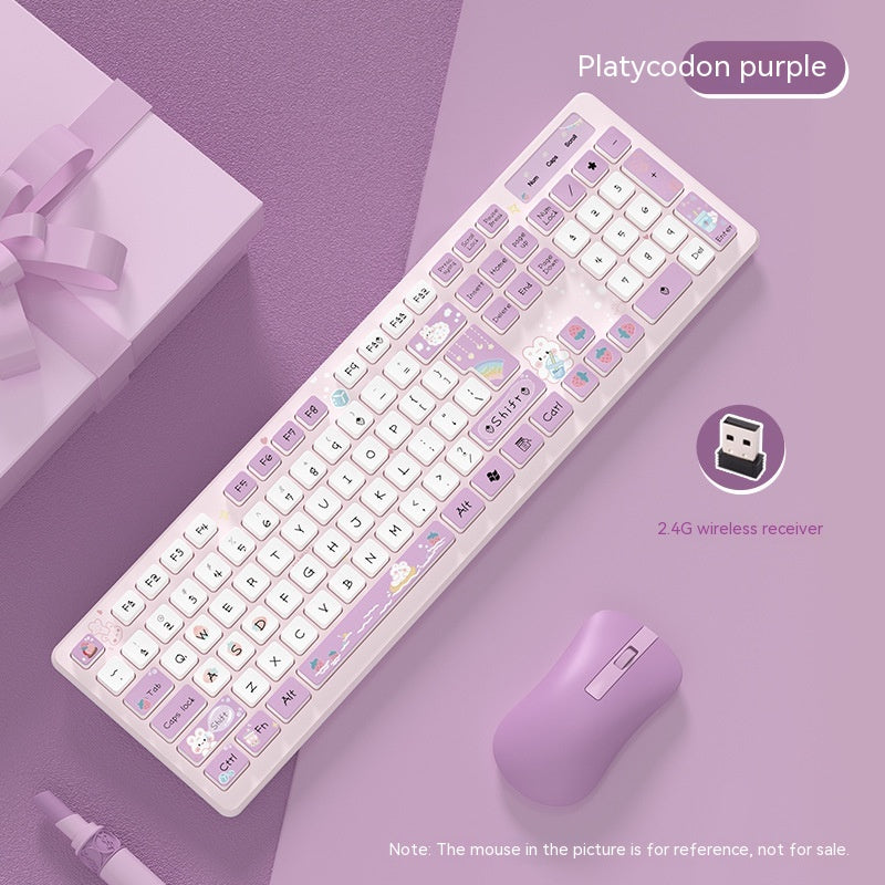 Thé de lait Lapin mignon chocolat filaire clavier