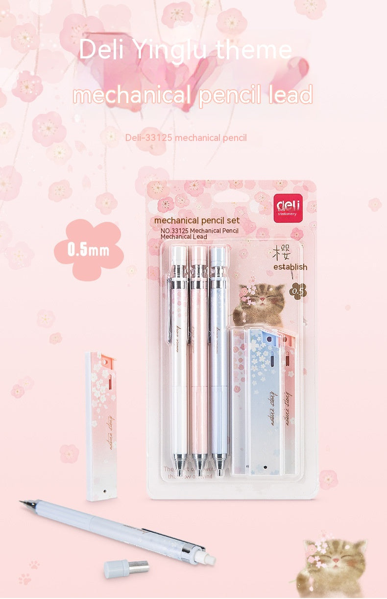 0.5mm Simplified Cartoon Automatic Drawing Pencil Set