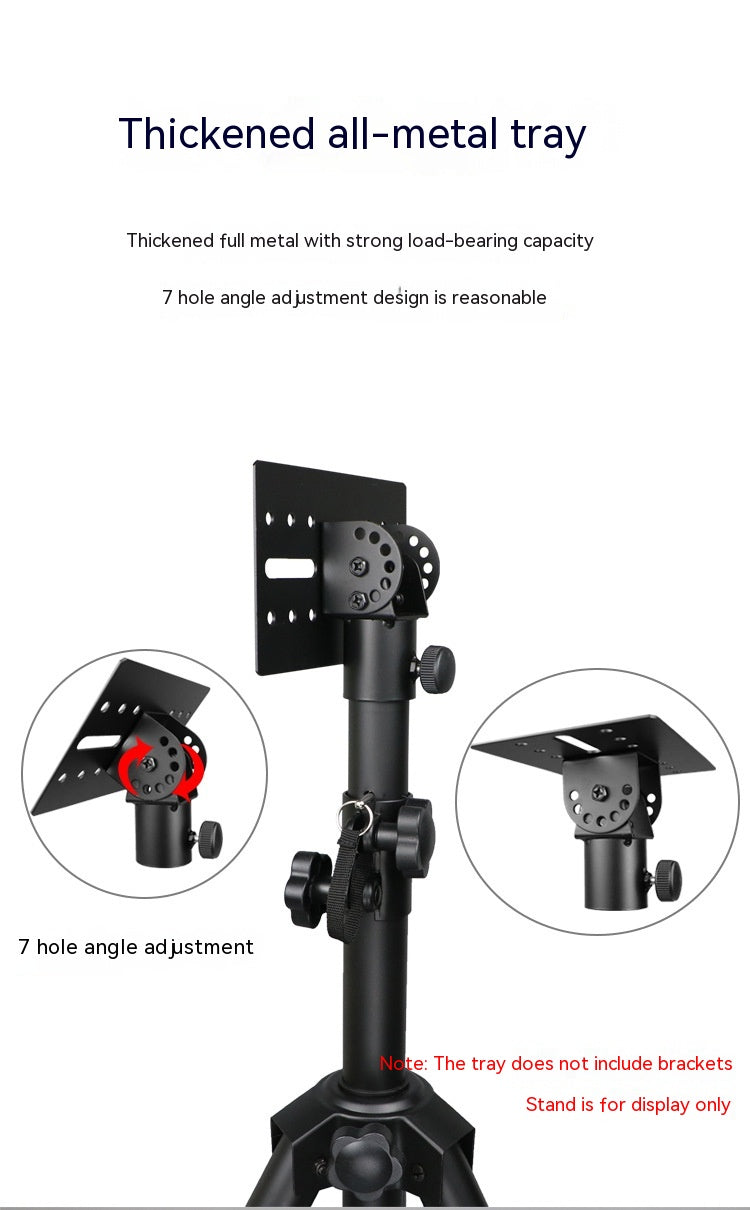 Projecteur Plaque de support Audio Épaisseur Complet en Fer Métal Tray Tripod Accessoires