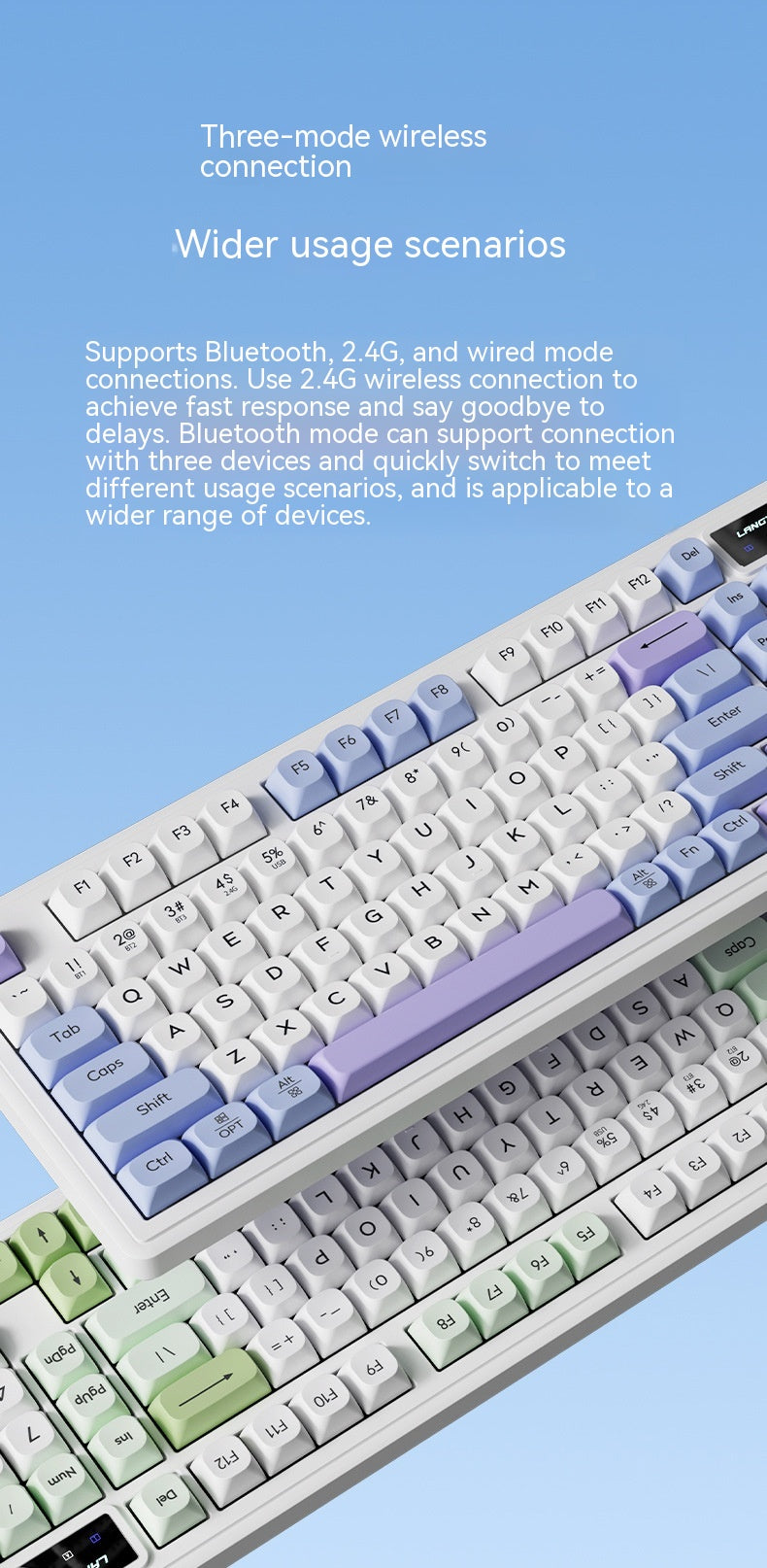Clavier de bureau Bluetooth Mute sans fil E-Sports