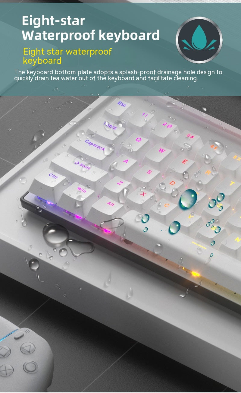 Clavier portatif émettant de la lumière RGB