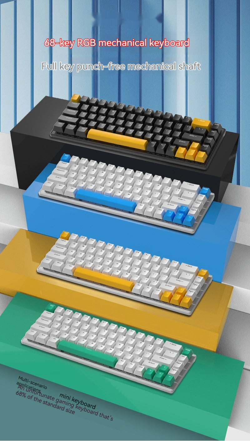 Clavier portatif émettant de la lumière RGB