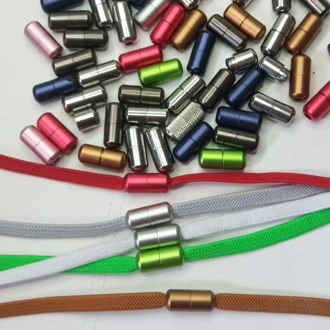 Lazy multi-colore Shoelace Metal Buckle Metal Capsule Buckle