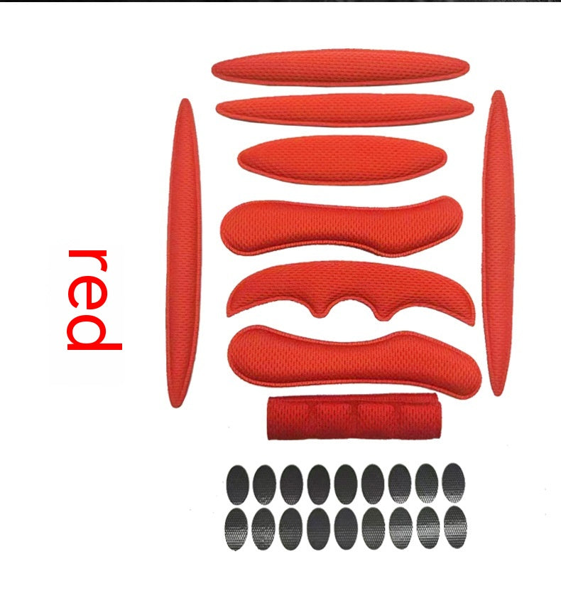 Cyclisme Casque Doublure Universal Breathable Sponge Liner avec Velcro Chin Pad Press Mo